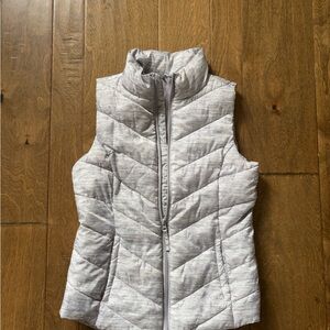 Gray Quilted Puffer Vest
